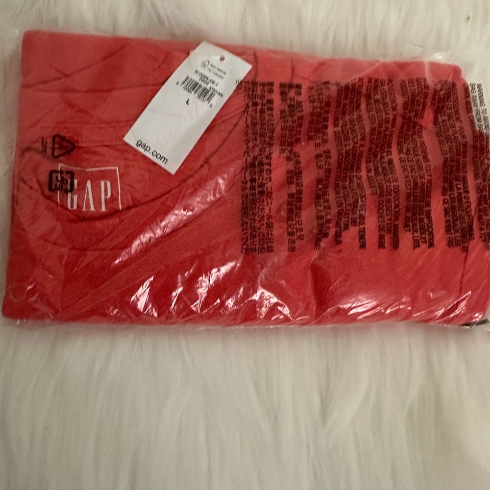 GAP Rose Bush Pink Cropped Graphic Tee - Size: L - Picture 6 of 6